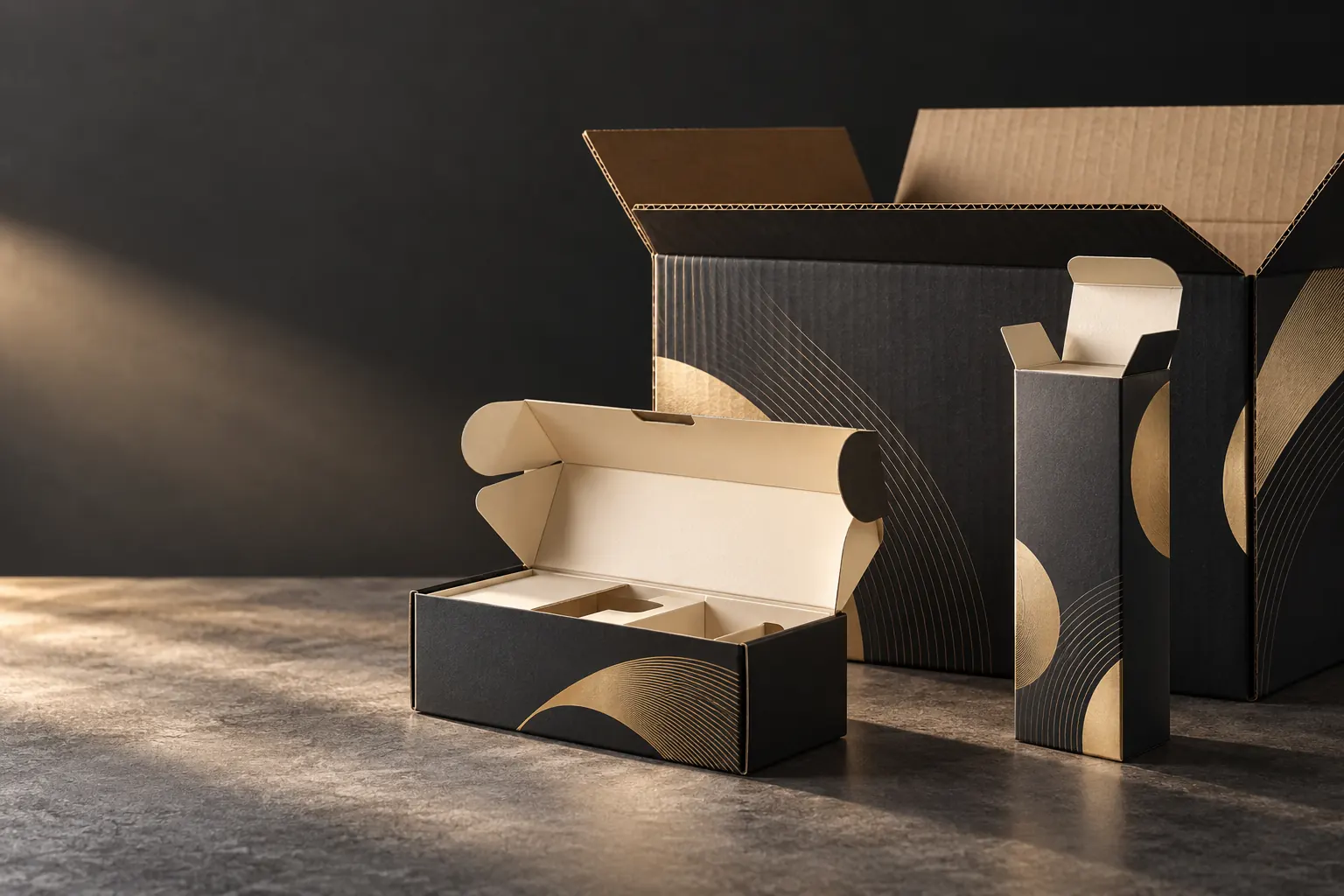 Boxes & Cartons packaging concept
