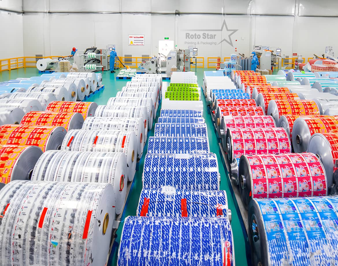 Rotostar printed packaging rolls and production equipment